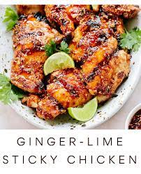 Sweet Ginger Sticky Chicken Thighs Breakfast Recipes Easy Easy Healthy Recipes Bbq Recipes