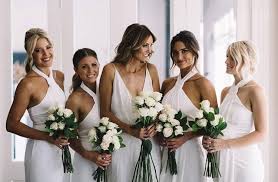 Shona Joy Knot Draped Dress Ivory White Bridesmaid Dresses Simple Bridesmaid Dresses White Bridesmaid