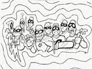 The floating eye of death: Coloring Book The Aquabats Wiki Coloring Books Coloring Pages 4th Birthday Parties