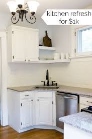 My Small Kitchen Ideas A Cheap Kitchen Refresh Budget Kitchen Reno All White Kitchen Reno Ki Cheap Kitchen Cabinets Kitchen Design Easy Kitchen Renovations