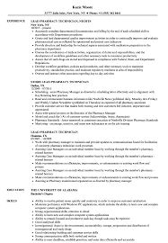 Lead Pharmacy Technician Resume Samples Velvet Jobs