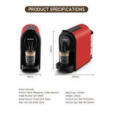 Set of 2 espresso tempered glass cups (80 ml) and black and charcoal grey melamine saucers. Coffee Capsule Machines Manufacturers Suppliers From Mainland China Hong Kong Taiwan Worldwide