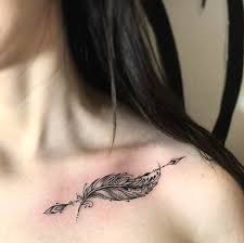 Arrow Symbols Are Present In Almost Every Culture And Represent Many Positive Things Such As Str Feather Tattoos Arrow Tattoos For Women Indian Feather Tattoos