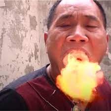 In The Know Kung Fu Master Burns Sawdust In His Mouth Facebook