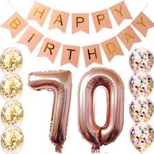 70th Birthday Decorations For Woman 70th Birthday Decorations Party Supplies 70th Birthday Balloons Rose Gold 70th Birthday Banner 70 40th Birthday For Women 40th Birthday Balloons Birthday Woman