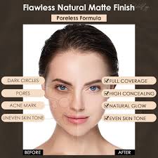 كريم اساس سائل بيرفكت بيس يدوم طويلا لاخفاء المسامات بتغطية متوسطة الى  كاملة ولمسة نهائية مات، يغطي العيوب والهالات تحت العين ومناسب لجميع انواع  البشرة من فوكالور، بيج NE14، من فوكايوار: اشتري