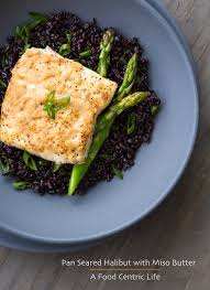 Pan Seared Halibut With Miso Sauce Rezept Heilbutt Essen Und Wein Rezepte Gesund
