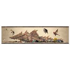 mh4 monster hunter 4 monster size chart poster capcom