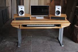 Monkwood Sd61 Studio Desk For Composer Producer Photographer Designer Creative 61key Model In Sun Tanned Poplar Studio Desk Recording Studio Desk Home Studio Desk
