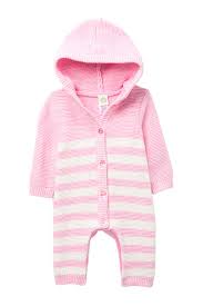 Little Me Marled Striped Coverall Baby Girls Hautelook