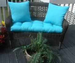 Indoor Outdoor Cushion Set For Wicker Solid Cancun Atlantis Blue By Pillowscushionsohmy On Etsy 89 Wicker Chair Cushions Outdoor Cushions Outdoor Sofa
