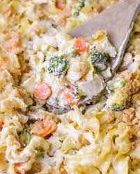 Easy Creamy Chicken Noodle Casserole Lil Luna Recipe Chicken Noodle Casserole Chicken Noodle Casserole Recipe Noodle Casserole Recipes