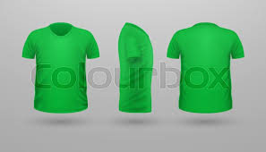 Transparent background clothes clip art. T Shirt Template Set Front Side Stock Vector Colourbox