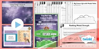 These differentiated modal verbs worksheets let ks2 children practice their writing skills in a fun and simple way. Planit Y5 Spag Lesson Pack Modal Verbs Ks2 Spag