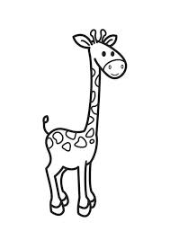 Apprendre à dessiner une girafe. Coloriage Girafe Facile Pour Enfant Dessin Gratuit A Imprimer