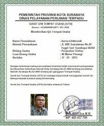Surat ini dikeluarkan oleh instansi pemerintah, yaitu melalui dinas perindustrian dan perdagangan kota atau wilayah domisili perusahaan tersebut. Contoh Surat Izin Usaha Salon Contoh Surat