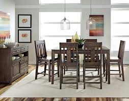 Kincaid Montreat Tall Dining Table Set In Graphite Tall Dining Table Dining Room Sets Tall Dining Room Table