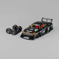 Nissan LB-WORKS ER34 Super Silhouette Gunmetal Gray (Diecast Car)