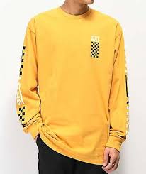 Black And Gold Vans Shirt Vans Fastline Yellow Long Sleeve T Shirt Zumiez Yellow Long Sleeve Shirt Vans Sweater Long Sleeve Tshirt Men