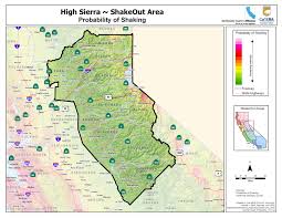 Put a marker on the map by typing an address. The Great California Shakeout High Sierra Area