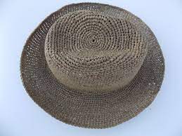 Borsalino Gris Chapeau De Paille Chapeau Au Raphia Naturel Solide Chapeau De Soleil Pliable Crochet Fait Main Soleil Mode De Plag Sun Hats Borsalino Raffia Hat