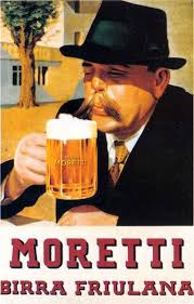 Birra Moretti Birra Friulana Glassislife Glass Vetro Birra Bottiglia Packaging Vecchie Pubblicita Birra Pubblicita