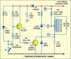 The colors of the leads determine the direction the coil is wound, which determines its polarity. Electronic Ignition For Old Cars Detailed Circuit Diagram Available