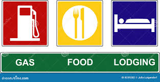 Gas Food Lodging Stock Illustrations – 8 Gas Food Lodging Stock  Illustrations, Vectors & Clipart - Dreamstime