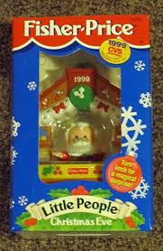 Fisher Price Little People Christmas Eve 1999 Ornament Cvs Pharmacy Exclusive Little People Weird Toys Fisher Price