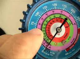 hvac manifold gauges and p t chart