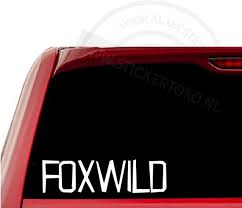 Check spelling or type a new query. Bol Com Autosticker Foxwild Wit 15cm Auto Sticker Massa Is Kassa Peter Gillis