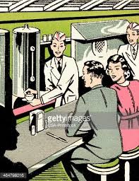 While you may not think sitting at the edge of your roof would be safe, cats see it differently. Two People Sitting At The Counter Of A Diner Vector Images