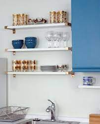 Easy to mount on your wall and in a variety of styles to match your shelf & space. A Glam Kitchen Detail On A Budget Ikea Shelf Brackets Spray Painted Gold Ikea Shelf Brackets Ikea Shelves Shelves