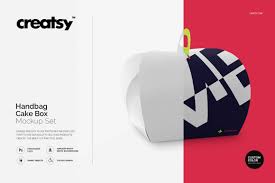 Download Handbag Cake Box Mockup Set Box Mockup Mockup Free Psd Handbag Cake