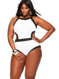 Black And White Monokini Swimsuits Cabo Monokini Plus Size Swimsuit White Black Shop All Swimwear Swimwear Monif C Plus Size Swimsuits Swimwear Plus Size Swimwear