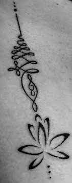 Unalome Lotus Flower The Journey To Enlightenment And The Opportunity Of New Beginnings Through Struggles To Find Tattoos Unalome Tattoo Symbolic Tattoos
