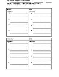 If you watch cnn student news in your classroom, this worksheet may be just what you need! Cnn Student News Weekly Worksheet By History For The Modern Teacher