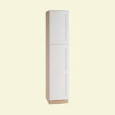 Utility White Pantry Kitchen Cabinets Kitchen The Home Depot In 2020 Utility Cabinets Linen Cabinet Cabinet Doors