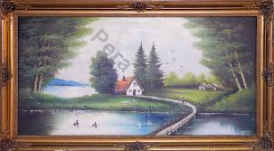 Yağlı boya tablo arıyorsan site site dolaşma! N Nehir Imzali Tuval Uzeri Yagli Boya Tablo Pera Mezat