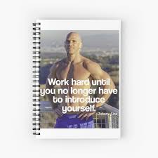 Notizbuch for Sale mit Johnny Sins Motivation von HangLooseDraft |  Redbubble