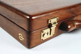 Custom Wooden Attache Case By Jeffrey Benjamin Wood Jewelry Box Wooden Wood Tool Box