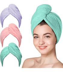Amazon.com: TENSTARS 5 Pack Thicken Microfiber Hair Towel Wrap for Women