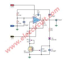Wien Bridge Oscillator Circuits Using Op Amp And Fet Eleccircuit Com Simple Electronic Circuits Electronics Circuit Electronics Projects