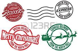 Santa Claus Christmas Delivery Stamps Christmas Stamps Christmas Lettering Santa Stamp