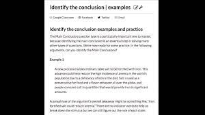 Positioning statement will help you. Identify The Conclusion Examples Article Khan Academy