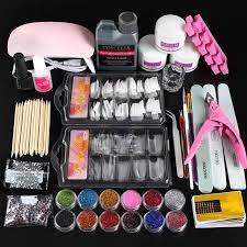Coscelia Acrylic Nail Kit With Lamp All For Manicure Gel Nail Kit Professional Set Tools For Manicure Nail Art Decorations Sets Kits Aliexpress