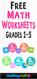 Emphasis on improving number learning with patterns, addition, subtraction, and math fact fluency. Free Math Worksheets Mashup Math