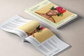 Download Free A4 Landscape Magazine Mockup In Isometric View Creativebooster