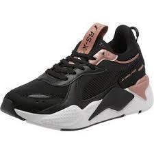 Black And Rose Gold Tennis Shoes Rs X Trophy Women S Sneakers Puma Black Rose Gold In 2020 Nike Shoes Women Sneakers Leather Shoes Woman