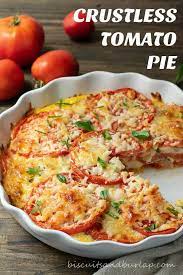 Easy Crustless Tomato Pie Low Carb Recipe Veggie Dishes Vegetarian Dishes Recipes